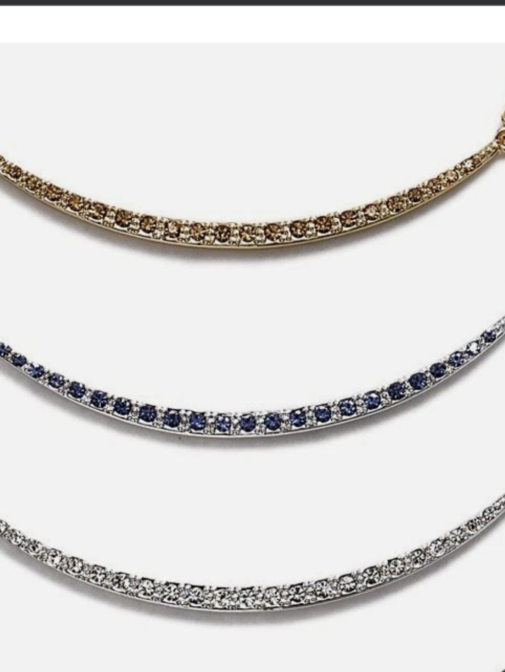 BNWOT  Park Lane "Pretty Please" Curved Bar Necklace in Lavender